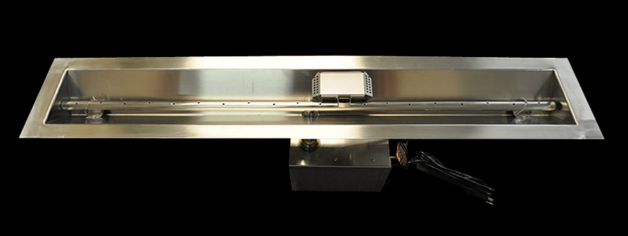 Complete Drop In Remote Control Stainless Steel Trough Burner - 36"