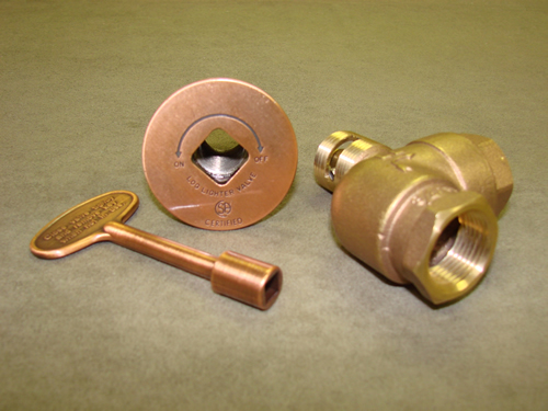 Manual Angled Antique Copper Ball Valve (High Capacity 3/4")