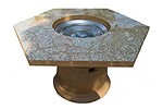 Granite Hex Fire Pit Table