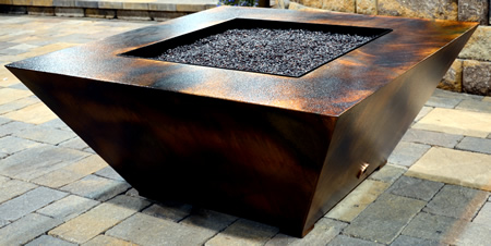 Blue Pearl Granite Diamond Fire Pit Tables