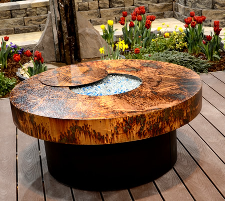 Black Granite Firepit