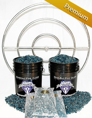 150 LB Fire Pit Glass Kit 