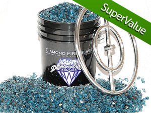 60 LB Fire Pit Glass Kit 
