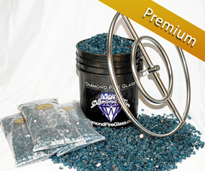 90 LB Fire Pit Glass Kit 