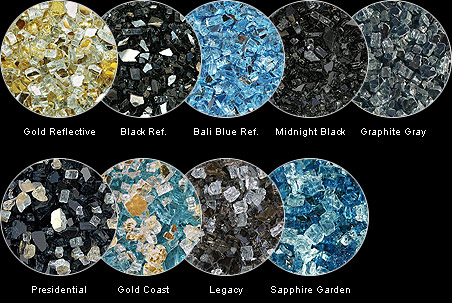 Diamond Fire Glass Color Options