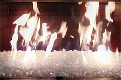 Fireplace Installation - Diamond Fire Glass