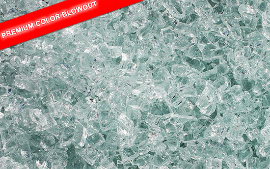 Clear Diamond Fireplace Glass Crystals