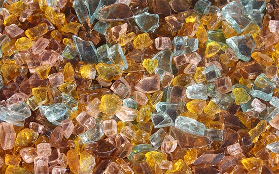 Autumn Premixed Fireplace Glass Crystals