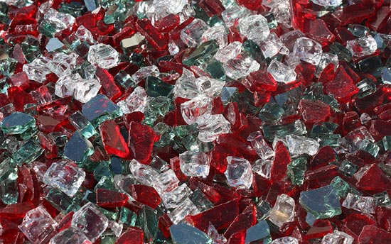 Christmas Jewels Premixed Fireplace Glass Crystals