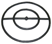 Black Iron Round Fire Pit Rings