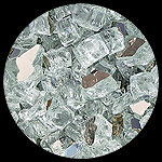 Titanium Reflective Nugget Diamond Fireplace Glass