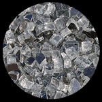 Titanium Reflective Diamond Fireplace Glass