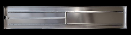48 Inch Stainless Steel H-Burner with Pan