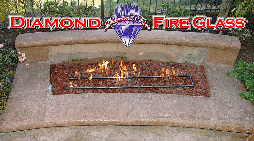 Fire Glass By Diamond, How To Install Fire Glass In Fire Pit