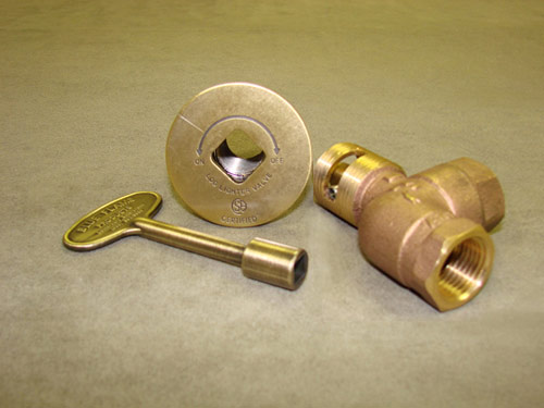 Manual Angled Antique Brass Ball Valve (High Capacity 3/4")