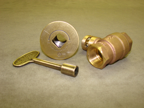 Manual Straight Antique Brass Ball Valve (High Capacity 3/4")