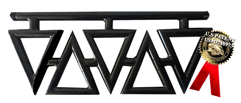 5 Black Diamond burner By Diamond Fire Glass ®