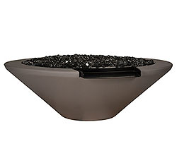 GEO ROUND AUTOMATED IGNITION FIRE AND WATER BOWL