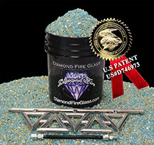 Diamond Series Fireplace Kit with 
Gold Coast Premixed Crystal