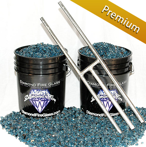 Fireplace Glass Kit with 12 Inch Hburner