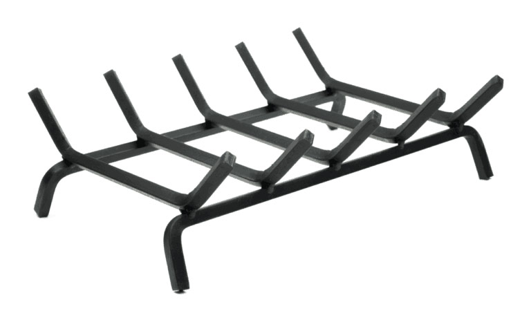 Rasmussen 30 Inch Double Face Gas Log Grate Black