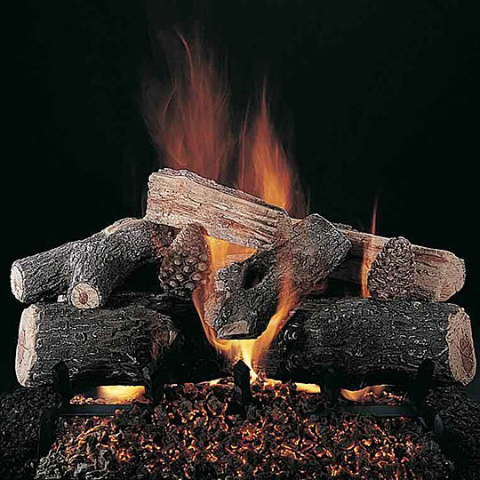Rasmussen Lone Star Log Set 
(Double Sided for See-Through Fireplaces)