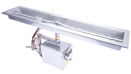 Linear Trough Drop In Electronic Ignition Fire Pit Ring Module