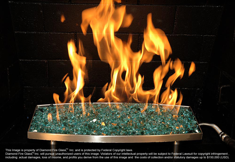 Diamond Fire Glass
