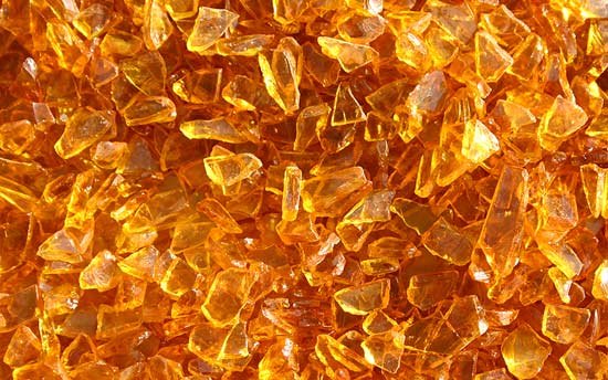 Honey Crystal Fireplace Glass Crystals