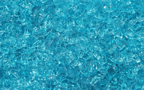Bahama Blue Fireplace Glass Crystals