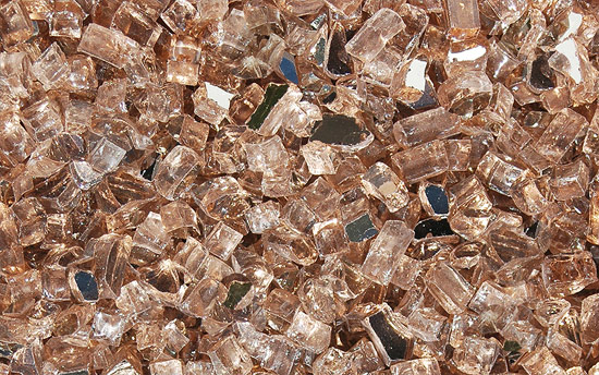 Desert Rose Fireplace Glass Crystals