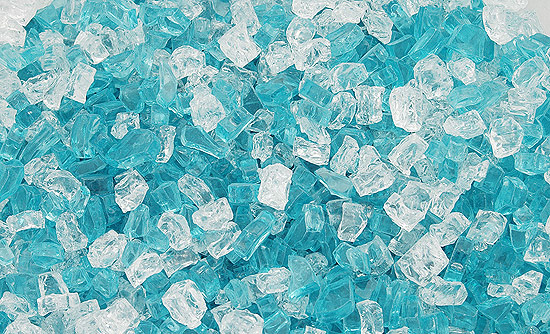 Aqua Dolce Premixed Fireplace Glass Crystals