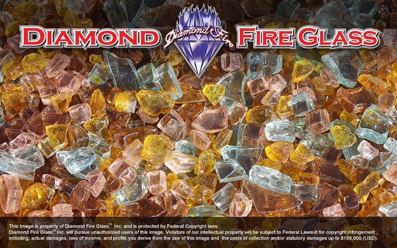 Diamond Fire Glass
