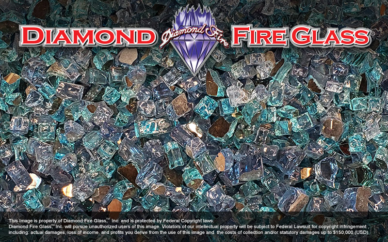 Costa Azul Premixed fireplace glass