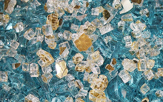 Gold Coast Premixed Fireplace Glass Crystals