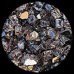 Bronze Reflective Nugget Diamond Fireplace Glass
