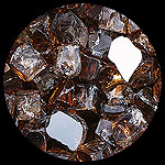 Copper Reflective Nugget Diamond Fire Pit Glass Fireplace Glass