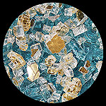 Gold Coast Diamond Fireplace Glass