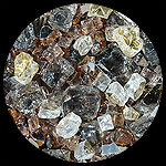 Gold Mine Diamond Fireplace Glass